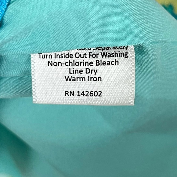 Sail to Sable Blue & Green Floral Shift Dress Size XS - Picture 10 of 12